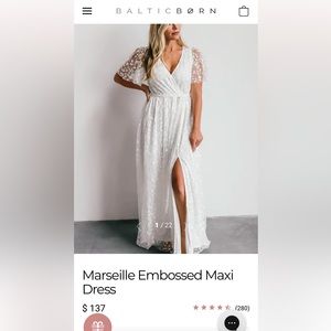 White Baltic Born Dress